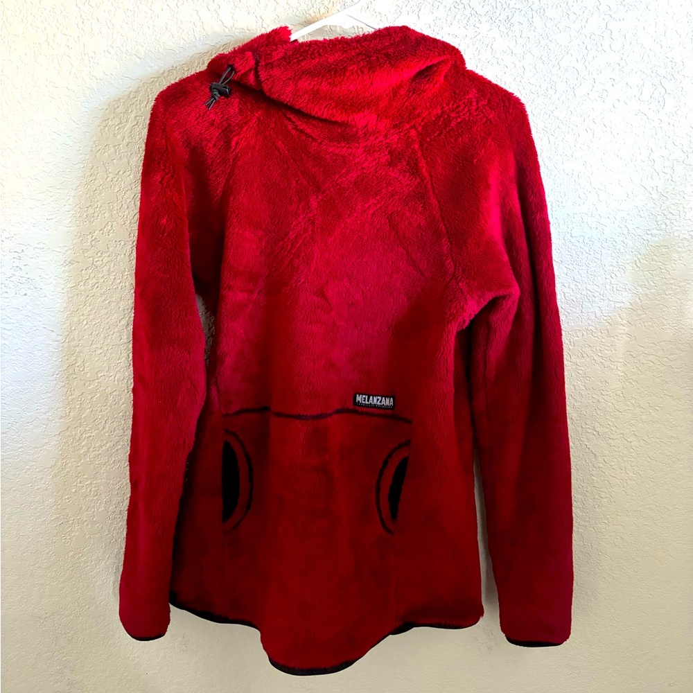 Melanzana High-Loft Red Hoodie